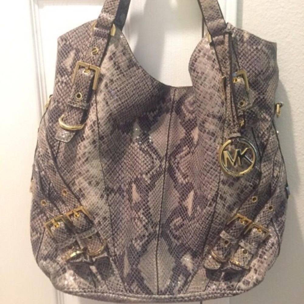 Michael Kors Python Large Tote